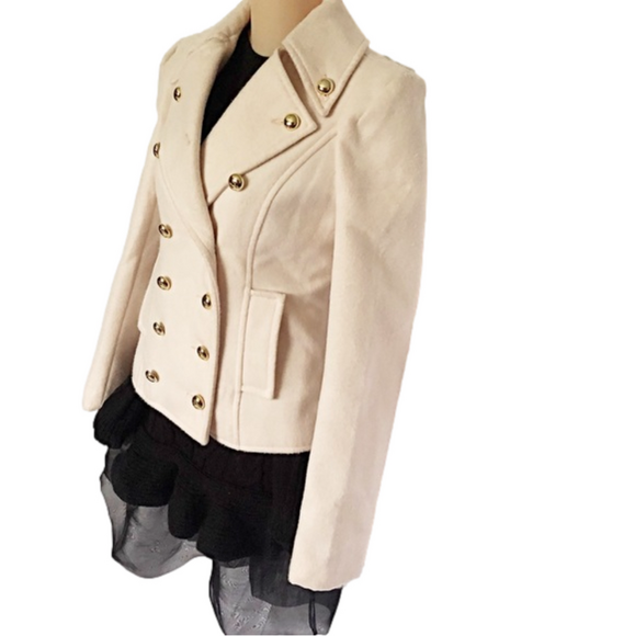 B.B. Fashion Cream Jacket Coat Blazer - Picture 4 of 10